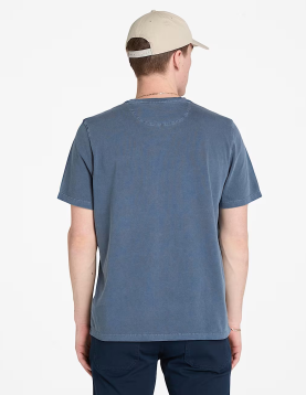 T-SHIRT DUNSTAN RIVER GARMENT DYE AZUL REF. A5YAY-433